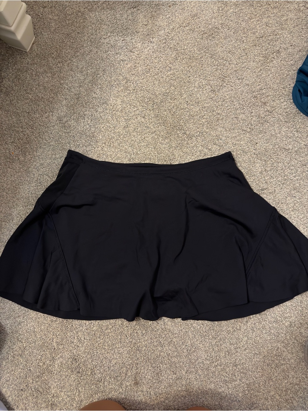 Athleta Black Circle Skirt with Built-In Shorts